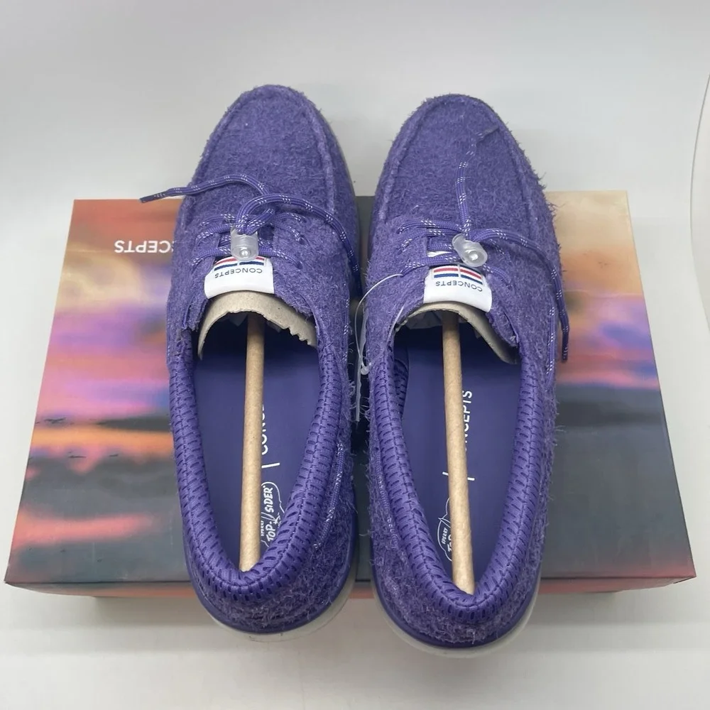 Sperry‎ x Concepts 3-Eye Cup Top Siders Sneakers Mens 11.5 Purple STS25739 New